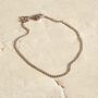 Sterling Silver Curb Chain Necklace For Layering, thumbnail 2 of 6
