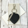 Faux Leather Personalised Heart Keyring, thumbnail 5 of 10