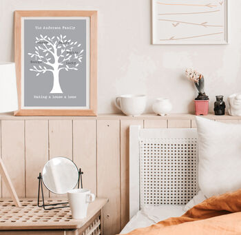 Personalised Family Tree Print, 2 of 5