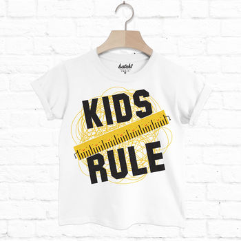 Kids Rule Children's Slogan T Shirt, 3 of 3