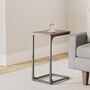 Set Of Two C Shaped Side Tables With Industrial Frame, thumbnail 3 of 9