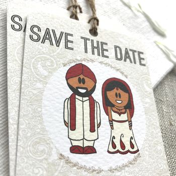 Indian Save The Date Magnet, 2 of 4