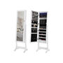 Lockable LED Lighting Mirrored Jewellery Cabinet, thumbnail 2 of 6