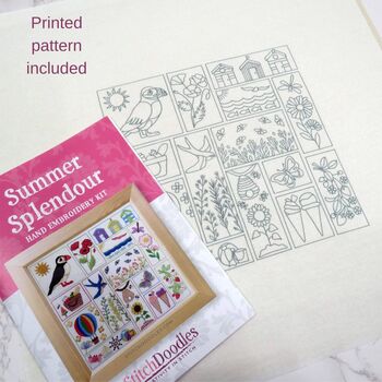 Summer Splendour Hand Embroidery Kit, 9 of 12