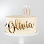 Personalised Acrylic Side On Cake Topper, thumbnail 2 of 5