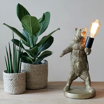 Gold 'Elvis The Bear' Table Lamp, 4 of 4