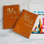 Mr And Mrs Personalised Leather Passport Gift Set, thumbnail 4 of 10
