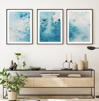 Contemporary Set Of Three Abstract Prints Posters, 8 of 12