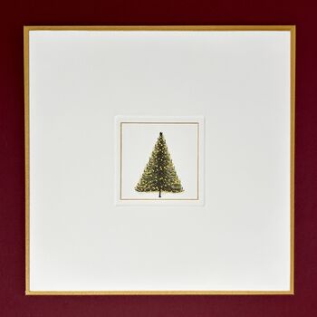 Hand Illustrated Christmas Tree Cards Pack Of Four, 3 of 5
