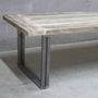 Trafalgar Reclaimed Wood Dining Table With Steel Frame, thumbnail 4 of 8
