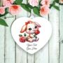 Personalised Cute Rose Animal Bunny Rabbit Decoration, thumbnail 2 of 2