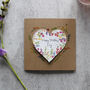 Mother's Day Wildflower Plantable Seed Heart Card, thumbnail 7 of 9