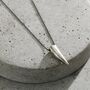 Men’s Oxidised Sterling Silver Sharks Tooth Necklace, thumbnail 1 of 4