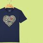 'Leopard Heart Of Hearts' Kids T Shirt, thumbnail 3 of 7