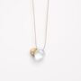 April Quartz Fine Cord Birthstone Necklace, thumbnail 3 of 6