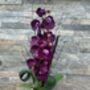 Purple Artificial Silk Orchid Mothers Day Gift, thumbnail 5 of 6
