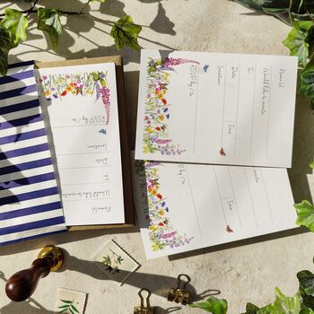 Wildflower Letters Ready To Write Party Invitations, 9 of 9