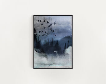 Watercolour Landscape No.17 Wall Prints, 6 of 6