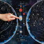 Stars And Constellations Glow Map, Night Sky Poster, thumbnail 4 of 7
