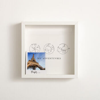 Personalised Globe Travel Memory Frame, 5 of 10