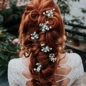 Hettie Gypsophila Wedding Hair Pins By Luna and Wild |  