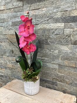 Cerise Pink Faux Silk Orchid Mothers Day Gift, 6 of 6