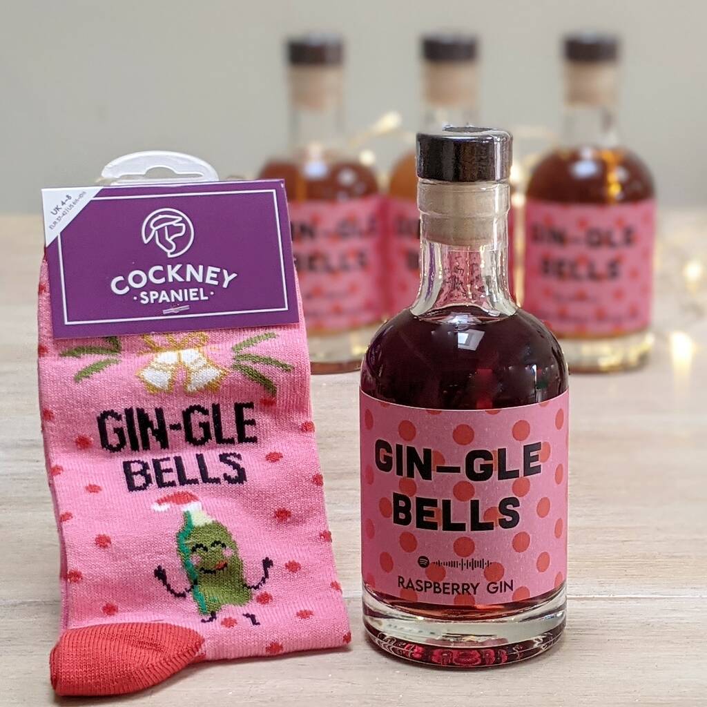 Personalised Gin And Socks Gift Set