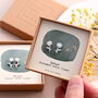 Birth Month Flower Earring Studs, thumbnail 1 of 9
