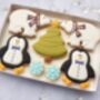 Personalised Antarctic Christmas Cookie Letterbox Gift, thumbnail 4 of 5