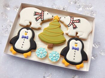 Personalised Antarctic Christmas Cookie Letterbox Gift, 4 of 5