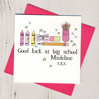 Personalised Good Luck At Big School Card, 3 of 4