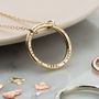 Personalised 9ct Gold Full Circle Necklace, thumbnail 2 of 4