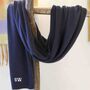 Men's Personalised Cashmere Long Wool Scarf Gift, thumbnail 1 of 9