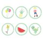 Green Retro Style Kraft Party Bags And Stickers, thumbnail 2 of 2