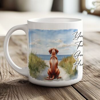 Personalised Vizsla Dog Beach Walk Collection, 6 of 8