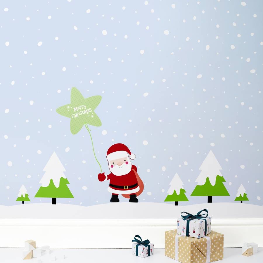 Christmas Scene Wall And Window Stickers Kit By Kidscapes