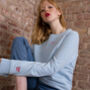 Personalised Embroidered Cuff Lightning Bolt Sweatshirt, thumbnail 1 of 8