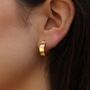 9ct Gold Chunky Huggie Hoop Earrings, thumbnail 1 of 5