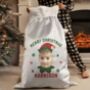 Personalised Photo Upload Elf Christmas Sack, thumbnail 1 of 4