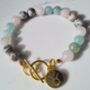 Astrology Crystal Bracelet With Rose Quartz Crystals, thumbnail 2 of 5