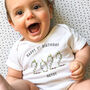 Personalised Birth Year Baby Grow, thumbnail 1 of 2