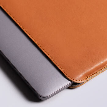 Slim Leather Macbook Sleeve Case, 3 of 6