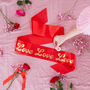 Fancy Font Metallic 'Love Love Love' Hen Party Sash, thumbnail 1 of 6