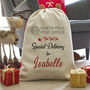 Personalised Special Delivery Christmas Sack, thumbnail 1 of 3