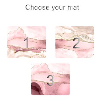 Personalised Blush Pink Marble Mouse Mat, 3 of 11