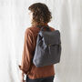 Fair Trade Unisex Canvas Backpack Vegan 100% Cotton, thumbnail 2 of 12