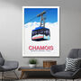 Chamois Ski Resort Poster, thumbnail 2 of 6