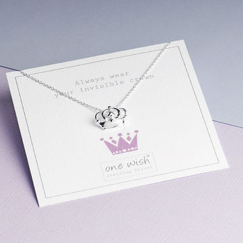Princess Crown Sterling Silver Necklace, 2 of 12