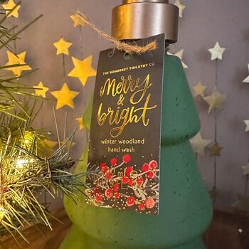 'Merry And Bright' Winter Woodland Bottle Hand Wash, 2 of 2