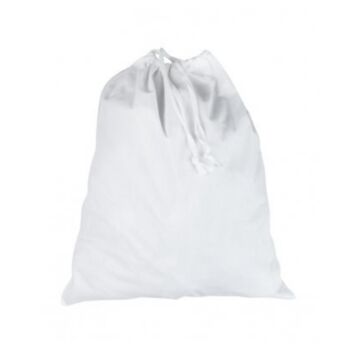 Personalised White Cotton Travel Laundry Bag Organiser, 2 of 8